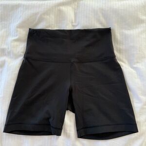 lululemon athletica black biker shorts